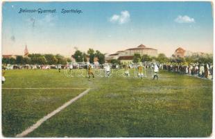 1917 Balassagyarmat, Sporttelep, foci meccs, labdarúgás (kopott sarkak / worn corners)