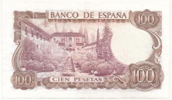 Spanyolország 1970. 100P "5H 0815085" T:F szép papír 
Spain 1970. 100 Pesetas "5H 08...