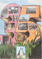 cca 1965 Szocialista propaganda plakát 57x80 cm