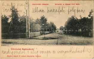 1902 Szolnok, Sétatér a tiszai híd felé. Szigeti H. kiadása (EB)