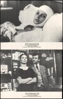 cca 1982 ,,Prof. Kuruzsló" című lengyel filmdráma jelenetei és szereplői, 10 db produkciós filmfotó nyomdatechnikával sokszorosítva, kartonpapíron, egyoldalas nyomtatással, a használatból eredő (esetleges) kisebb hibákkal, 18x24 cm
