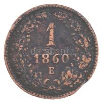 1860E 1kr Cu T:VF nagyobb peremhiány, karc Adamo M4