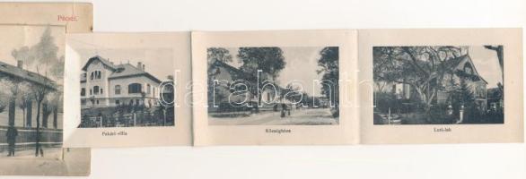 Pécel, Kossuth és Dobó utca, Peschek János üzlete és saját kiadása. 10 képes leporellolap belül a va...