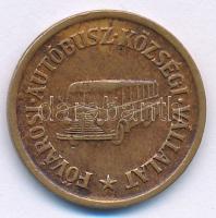 1946-1968. 1Ft "FAKV / Fővárosi Autóbusz Községi Vállalat" Cu közlekedési bárca T:AU