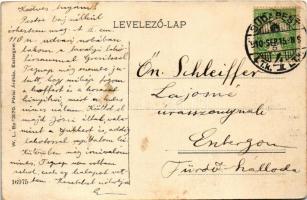 1910 Esztergom, Csavargőzös állomás, uszoda, gőzhajó. W.L. Bp. 3570. (EK)