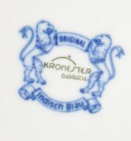 Bavaria, indiai kék-fehér, 3 részes reggeliző, jelzett, kis kopással, d: 17 cm