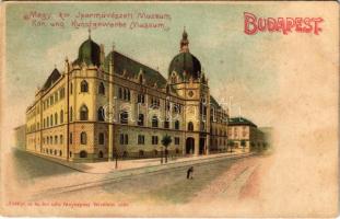 Budapest IX. Üllői út, M. kir. Iparművészeti Múzeum. Erdélyi cs. és kir. udvari fényképész felvételei után. litho (fl)