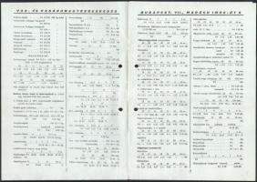 cca 1945 Vass Ede Vasárunagykeeskedése reklám árjegyzék 12p