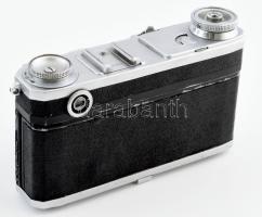 Zeiss Ikon Contax fényképezőgép, Carl Zeiss Jena Sonnar 50mm f/2 objektívvel, tokjában, nincs kiprób...