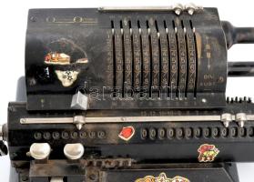 cca 1940 Original Odhner tekerős svéd számológép, szép állapotban, masszív fém házzal, nincs kipróbá...