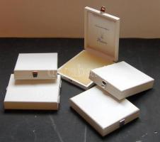 5db nagyalakú díszdoboz, érmékhez, plakettekhez, kitüntetésekhez, használatlan