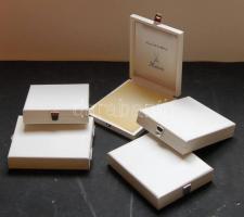 5db nagyalakú díszdoboz, érmékhez, plakettekhez, kitüntetésekhez, használatlan