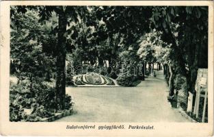 1939 Balatonfüred, Gyógyfürdő, park, magyar címer (EK)