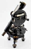 cca 1920 Süss Budapest teodolit, korának megfelelő szép állapotban, jelzéssel, m: 36 cm