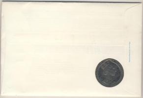 Man-sziget 1990. 1C "Penny Black" érmés borítékon elsőnapi bélyegzős bélyegblokkal, ismert...