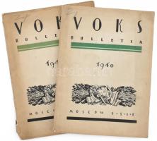 1940-1941 Voks Bulletin 2 db száma