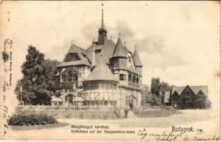 1902 Budapest XIII. Margitszigeti kávéház. Divald Károly kiadása (fa)