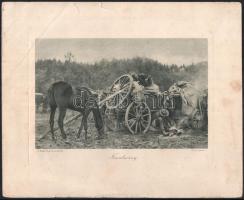 cca 1916 Az Érdekes újság harctéri képei 5 db nagy méretű nyomat 36x29 cm Szakadásokkal