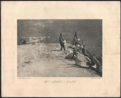 cca 1916 Az Érdekes újság harctéri képei 5 db nagy méretű nyomat 36x29 cm Szakadásokkal