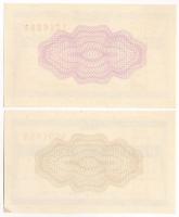 Csehszlovákia ~1970-1980. 50h "TUZEX" + 1K "TUZEX" vásárlási utalvány T:UNC,AU
...