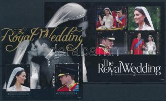 2011 Vilmos herceg és Kate Middleton esküvője sor blokkokban + blokk Mi 4682 -4685 + Mi 4686 -4689 + Mi 649