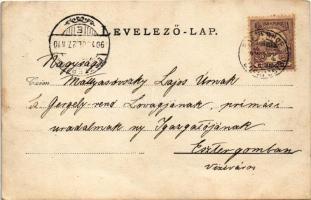 1901 Dunakanyar, csónakázók. Mattyasóvszky Lajos, (felső-mattyasóczi), a primási uradalmak nyugalmaz...