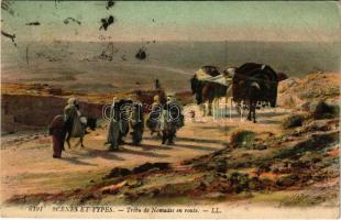 1911 Tribu de Nomades en route / nomads, African folklore (Rb)