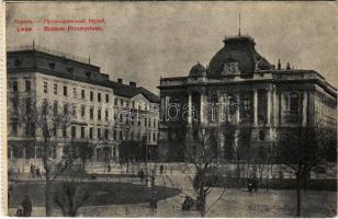 Lviv, Lwów, Lemberg; Muzeum Przemystowe / museum, from postcard booklet