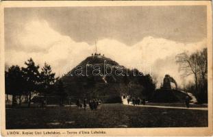 Lviv, Lwów, Lemberg; Kopiec Unii Lubelskiej / Tertre d'Unia Lubelska / Union of Lublin Mound, monument (Rb)