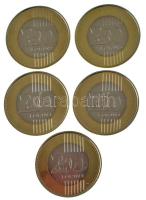 2023. 200Ft bicolor "Petőfi 200" (5x) T:UNC,AU