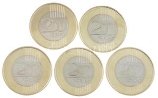 2023. 200Ft bicolor "Petőfi 200" (5x) T:UNC,AU