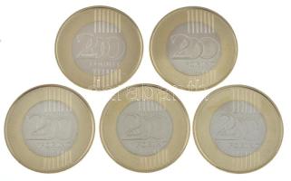 2023. 200Ft bicolor "Petőfi 200" (5x) T:UNC,AU