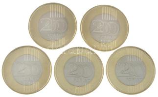 2023. 200Ft bicolor "Petőfi 200" (5x) T:UNC,AU