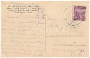 Gánóc, Gansdorf, Gánóc-gyógyfürdő, Kúpele Gánovce, Gánovce; fürdő étterem / spa restaurant (fa)