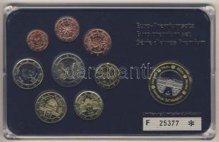 Ausztria 2002-2006. 1c-2€ 8klf db + 1997. 1€ próbaveret kereskedői szettben T:1 Limitált példányszám!