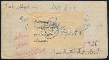 1916 Tábori posta levél "FP 320"