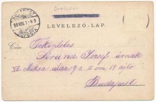 1898 (Vorläufer) Oroszvár, Rusovce, Karlburg (Pozsony, Pressburg, Bratislava); Gróf Lónyay kastély, ...