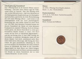 NSZK 1984. 1Pf érmés borítékon 4 db bélyeggel, hátoldali ismertetővel T:1-