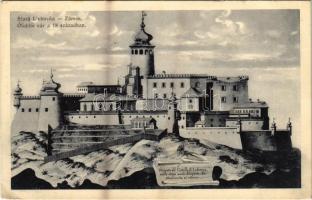 1929 Ólubló, Ó-Lubló, Stará Lubovna; Ólublói vár a 18. században / Zámok, Hrad Stará Lubovna / castle in the 18th century (fl)