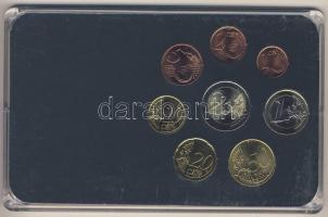 Görögország 2002-2007. 1c-2€ 8klf db, benne 2€ alkalmi veret "50 éves a Róm...