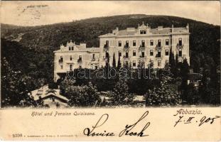 1905 Abbazia, Opatija; Hotel und Pension Quisisana (Rb)