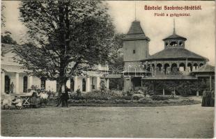 Szobránc, Szobráncfürdő, Kúpele Sobrance; Fürdő, gyógykút. Ignáczy Géza fényképész kiadása / spa, bathhouse, spring source, well