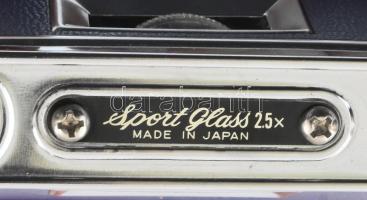 Sport Glass japán gyártmányú összecsukható színházi látcső, 2,5-25x, jó állapotban, eredeti dobozába...