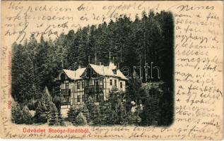 1902 Stószfürdő, Stoósz-fürdő, Kúpele Stós; nyaraló. Wlaszlovits Gusztáv kiadása / spa, villa (EK)