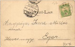 1902 Stószfürdő, Stoósz-fürdő, Kúpele Stós; nyaraló. Wlaszlovits Gusztáv kiadása / spa, villa (EK)