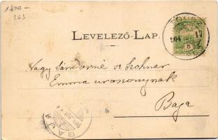 1904 Stószfürdő, Stoósz-fürdő, Kúpele Stós; Budapest nyaraló. Wlaszlovits Gusztáv kiadása / spa, vil...