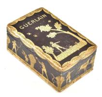 cca 1920 Guerlain parfümös díszdoboz, korának megfelelő állapotban, 14x9x6 cm