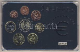 Finnország 2006. 1c-2€ 8klf db, benne 2€ alkalmi veret "100 éves a parlament reform" kereskedői szettben T:1 Limitált példányszám!