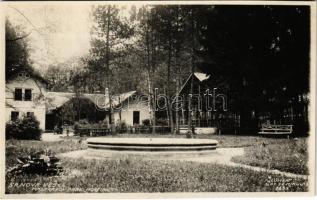 1928 Iglófüred, Spisská Nová Ves Kupele, Novovesské Kúpele; Madarasov park, Hostinec / park, vendéglő / park, restaurant (vágott / cut)