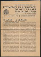 1942 A Pestmegyei és Kecskeméti Orvosi Kamara Hivatalos Lapja VII. évfolyam 1. szám